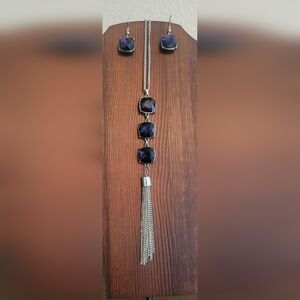 Long Necklace & Earrings